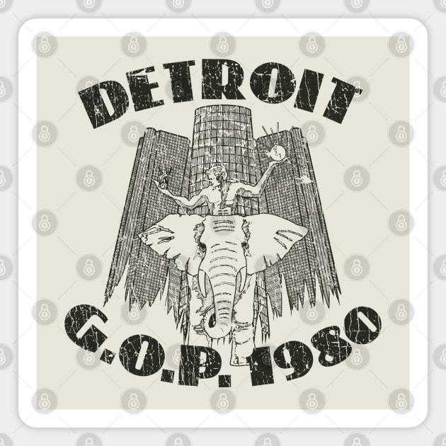 Detroit GOP 1980 Magnet by JCD666